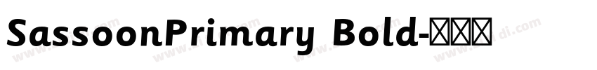 SassoonPrimary Bold字体转换